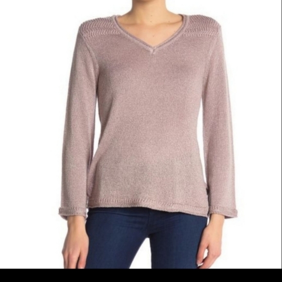 Democracy Sweaters - Democracy Metallic Knit Sweater